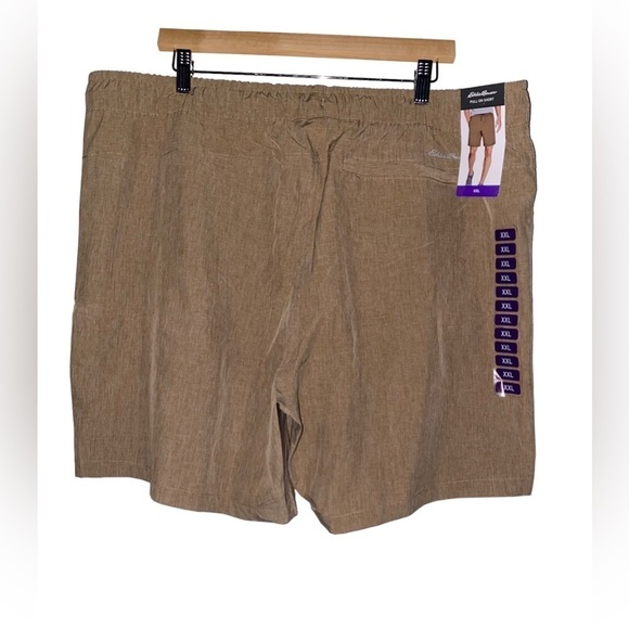 Eddie Bauer Men Short Water Resistance Stretch Woven Tech XXL Gorpcore UPF50 NEW - Picture 2 of 9